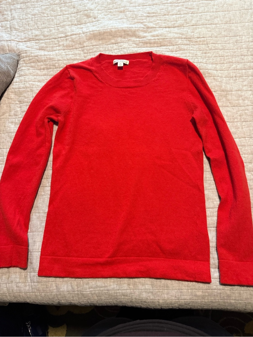 J. Crew Mercantile Red Crewneck Women’s Sweater, Size XS